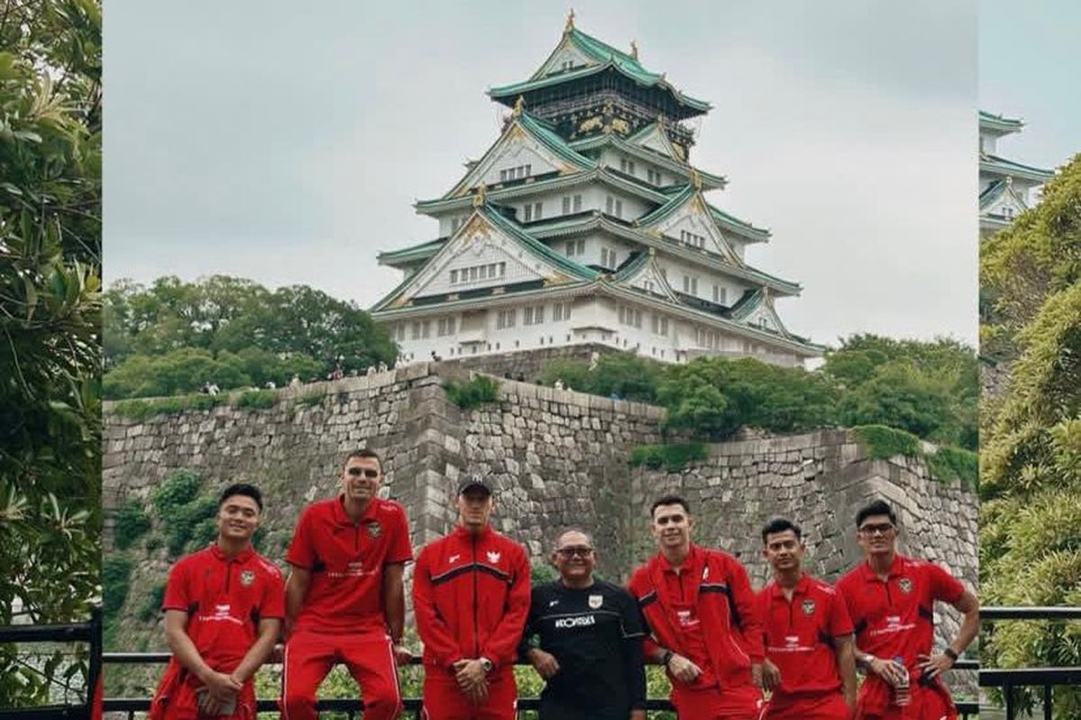 timnas Indonesia, Osaka, Timnas Indonesia, Kualifikasi Piala Dunia 2026 Zona Asia, Momen Hangat Pemain Timnas Indonesia dan Kemegahan Osaka Castle