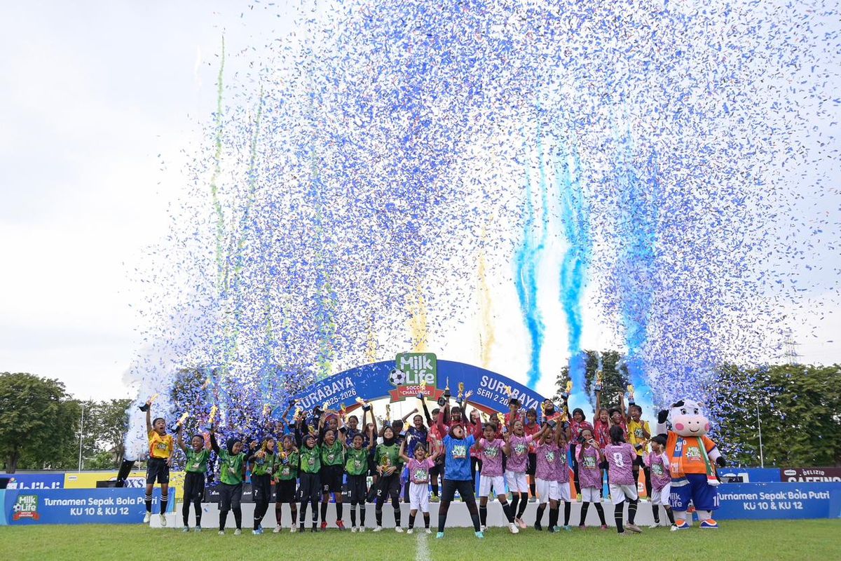 Jacksen F Tiago, MilkLife Soccer Challenge, Surabaya, sepak bola putri, Jacksen F Tiago Sorot Potensi Besar Sepak Bola Putri Surabaya