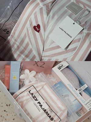 souvenir bridesmaid, Ranty Maria, Intip 10 Isi Souvenir Bridesmaid Ranty Maria, dari Pajamas hingga Hair Styler, 1. Pajamas, 2. Tas tangan bernuansa netral, 3. Sunscreen dan lip serum, 4. Kipas mini yang praktis, 5. Hair brush untuk perawatan rambut, 6. Produk perawatan rambut, 7. Hair styler premium, 8. Lensa kontak, 9. Gelang charms dengan sentuhan personal, 10. Love letter personal