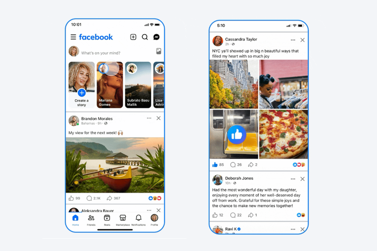 Facebook, aplikasi, Media sosial, Feed Facebook Berubah, Makin Mirip Instagram
