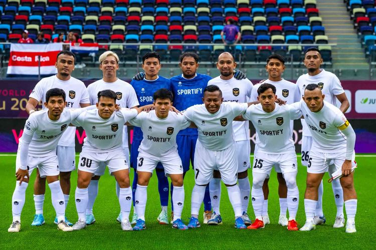 Timnas Minifootball Indonesia, Piala Dunia Minifootball 2025, timnas minifootball Indonesia, Hasil Piala Dunia Minifootball: Timnas Indonesia Puncaki Grup E Setelah Menang Atas Kosta Rika