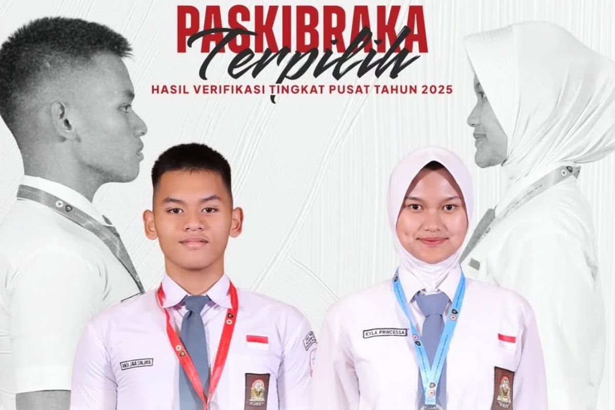 paskibraka, BPIP, Istana Merdeka, upacara 17 agsutus 2025, andi java ibnu hajar sinjaya, kyla princessa, Andi Java Ibnu Hajar Sinjaya dan Kyla Princessa Wakili Bekasi Kibarkan Sang Saka di Istana Negara
