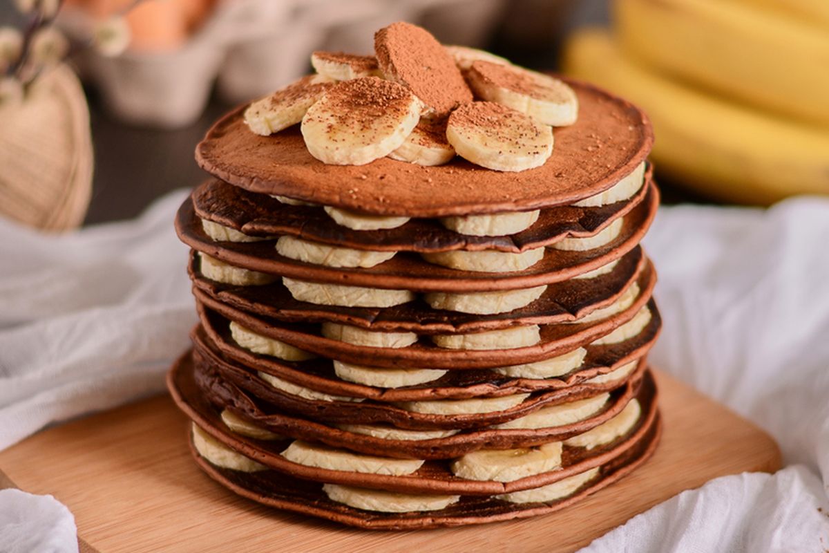 Resep Pancake Pisang, resep pancake pisang, pancake sehat tanpa tepung, camilan pisang praktis, pancake tanpa gula, Resep Pancake Pisang 2 Bahan, Tanpa Tepung dan Gula