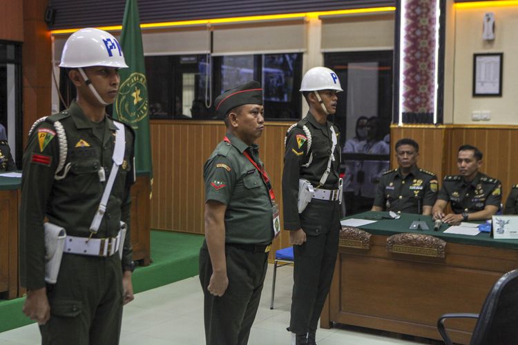 vonis mati, TNI tembak polisi, penembakan polisi way kanan lampung, Kopda Bazarsah, Pengadilan Militer 1-04 Palembang, Tembak Mati 3 Polisi, Hakim Vonis Mati Kopda Bazarsah: Kalau Tenang Sedikit, Tidak Akan Begini