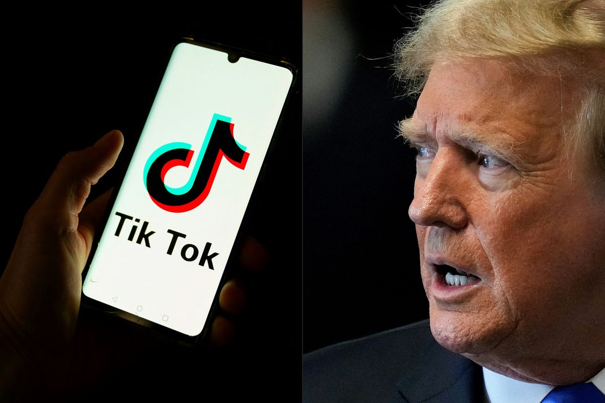 Donald Trump, TikTok, ancaman keamanan, TikTok diblokir, pemblokiran TikTok, Presiden AS, TikTok dijual, donald trump, Pemblokiran Tiktok, Donald Trump Isyaratkan Tunda Blokir TikTok di AS untuk Ketiga Kalinya