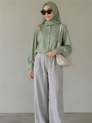 warna sage, mix and match, kombinasi warna, Warna Sage Cocok dengan Warna Apa? Ini 10 Kombinasinya, Apa Itu Warna Sage dan Kenapa Banyak Digemari?, Warna Sage Cocok dengan Warna Apa?, Inspirasi Outfit dengan Warna Sage, Tips Mix and Match Warna Sage agar Tidak Norak, Warna Jilbab yang Cocok dengan Baju Sage, Jilbab warna nude dan cream, FAQ Seputar Warna Sage, Kesimpulan