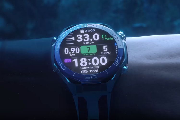 huawei, tahan air, SmartWatch, menyelam, huawei watch ultimate 2, Huawei Watch Ultimate 2 Resmi, Bisa Dibawa Menyelam hingga Kedalaman 150 Meter