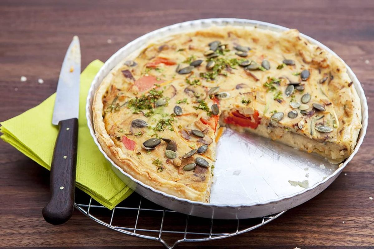 resep, tahu, Bayam, Resep Quiche Bayam Tahu Tanpa Telur, Menu Diet Sehat dan Rendah Kolesterol