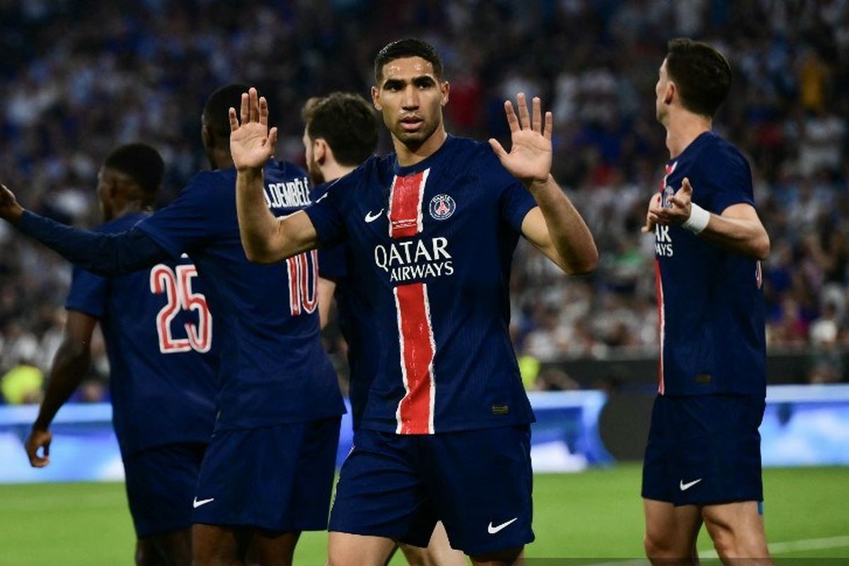 Achraf Hakimi, Liga Champions, final Liga Champions, Inter Milan, PSG vs Inter, liga champions, Final Liga Champions, hasil PSG vs Inter Milan, skor psg vs inter milan, PSG Vs Inter Milan 5-0, Hakimi Tanpa Selebrasi: Saya Minta Maaf...