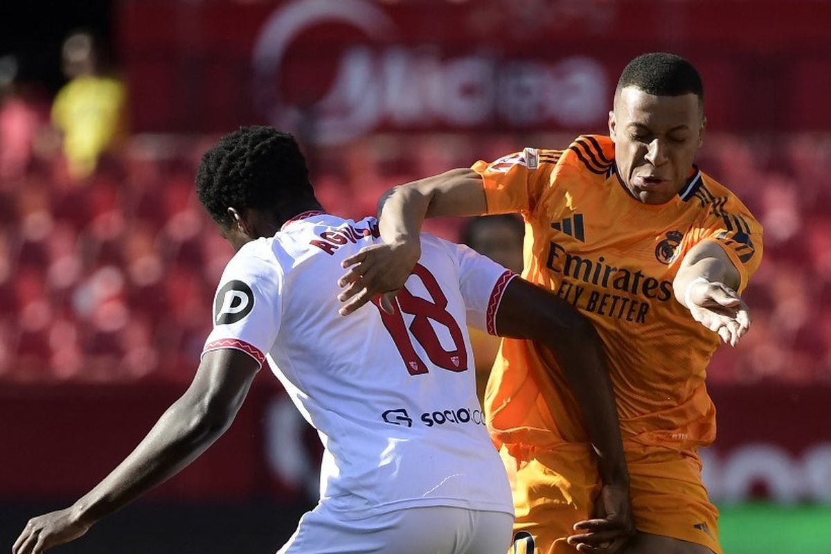 Sevilla, Real Madrid, Liga Spanyol, Sevilla vs Real Madrid, sevilla, Hasil Liga Spanyol, LaLiga, Hasil Sevilla vs Real Madrid, Hasil Sevilla Vs Real Madrid 0-2: Mbappe Pecah Kebuntuan, Los Blancos Menang Lawan 9 Orang