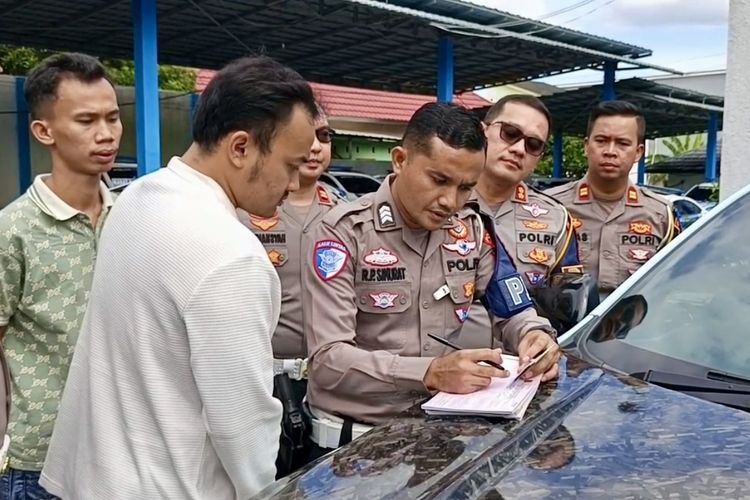 mobil Pajero, viral pacu jalur, Tol Lampung, Polda Lampung, Debgank Lampung, mobil pajero, Viral Remaja Pacu Jalur di Atas Pajero di Tol Lampung, Berujung Tilang dan Permintaan Maaf