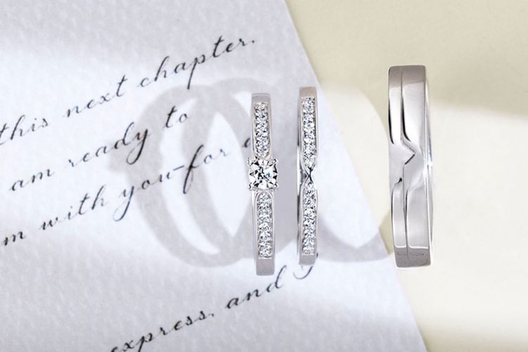 rekomendasi cincin nikah, 9 Rekomendasi Cincin Nikah 2026, Ada Motif Batik hingga Berlian Mewah, 1. Sejoli, 2. Selaras, 3. Ikatan, 4. Sejalan, 5. Kekaseh, 1. Align, 2. Stars Aligned, 3. Rose D’Amour with Eternal Flame Diamond, 4. Namora