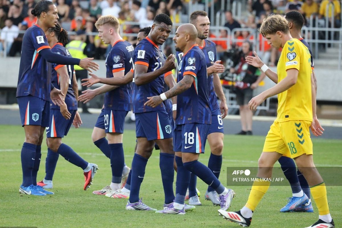 belanda, Memphis Depay, Timnas Belanda, Lituania, Kualifikasi Piala Dunia 2026, Hasil Lituania Vs Belanda 2-3: Brace Memphis Depay Bawa De Oranje Menang