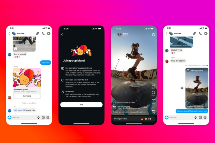 Instagram, Reels, instagram, fitur baru instagram, fitur blend di instagram, Instagram Rilis Fitur Blend, Bisa Buat Feed Reels Bareng Teman