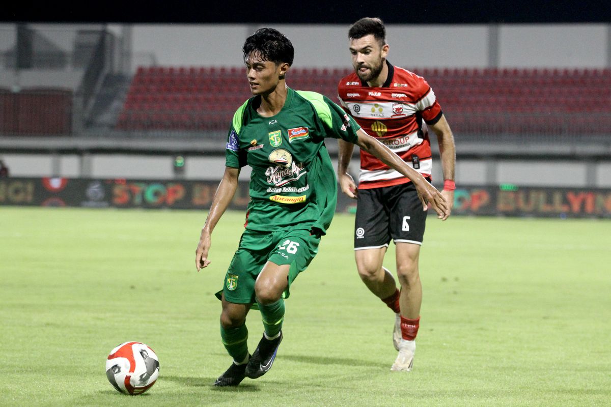 Bruno Moreira, Madura United, Persebaya Surabaya, Super League, klasemen Super League, Skor Madura United vs Persebaya, Hasil Madura United Vs Persebaya 0-1: Gol Bruno Moreira Jadi Penentu