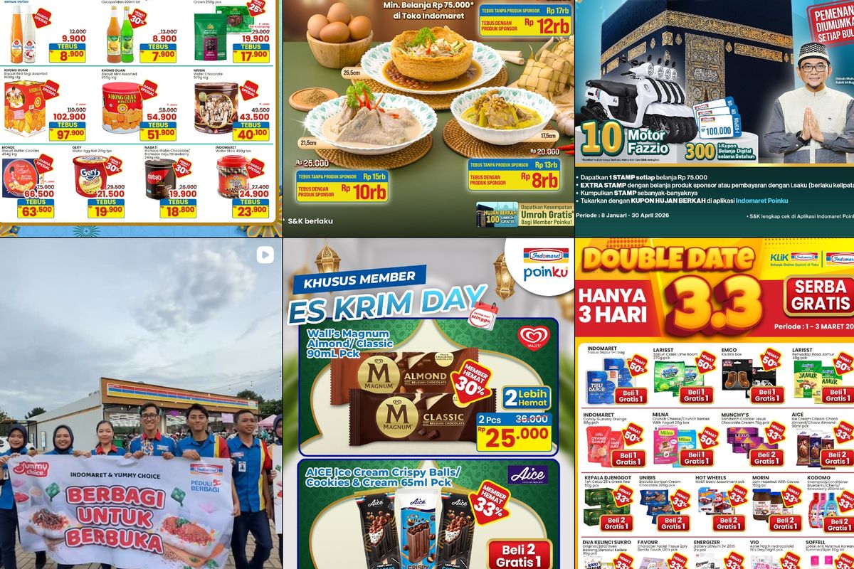 Indomaret, promo Indomaret, Promo Indomaret Hari Ini 4 Maret 2026, Kebutuhan Pribadi Diskon hingga 30 Persen, 1. Hemat Minggu Ini (hari ini terakhir), 2. Super Hemat Kebutuhan Pribadi & Rumah (hari ini terakhir), 3. Super Hemat Private Label (hari ini terakhir), 4. Harga Spesial (hingga 9 Maret), 5. Promo Susu & Perlengkapan Balita (hari ini terakhir), 6. Promosi Berhadiah (hari ini terakhir), 7. Paling Murah (hari ini terakhir), 8. Tebus Heboh (hari ini terakhir)