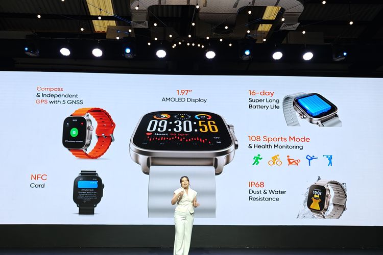 SmartWatch, realme, Realme Watch 5, Smartwatch Realme Watch 5 Meluncur di Indonesia, Baterai Awet hingga 16 Hari