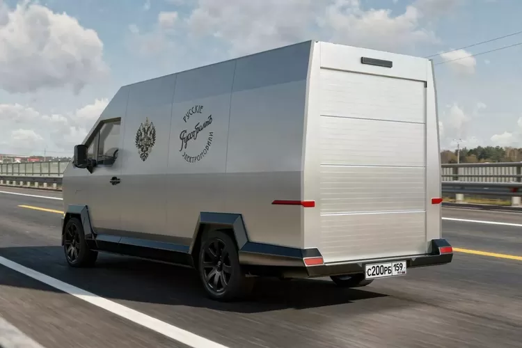 minibus, Russo-Balt F200, Tesla, Rusia Bikin Tesla Cybertruck Versi Minibus