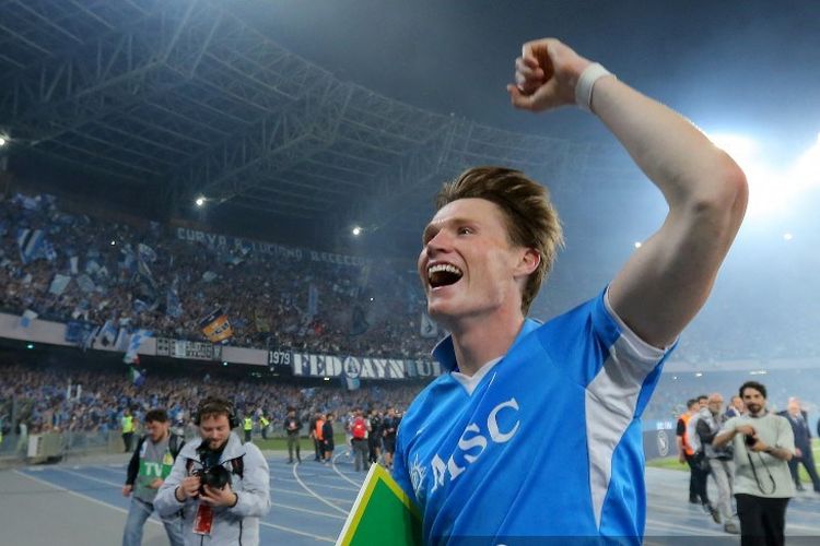 Napoli, Liga Champions, Antonio Conte, Scott McTominay, man city vs napoli, Jadwal Man City Vs Napoli, Conte Cerita Alasan McTominay Meroket