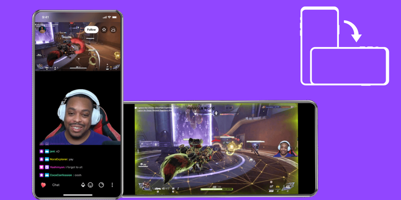 vertikal, TikTok, Twitch, Dual Format, Twitch Umumkan Fitur Dual Format untuk Siaran Vertikal dan Horizontal Sekaligus