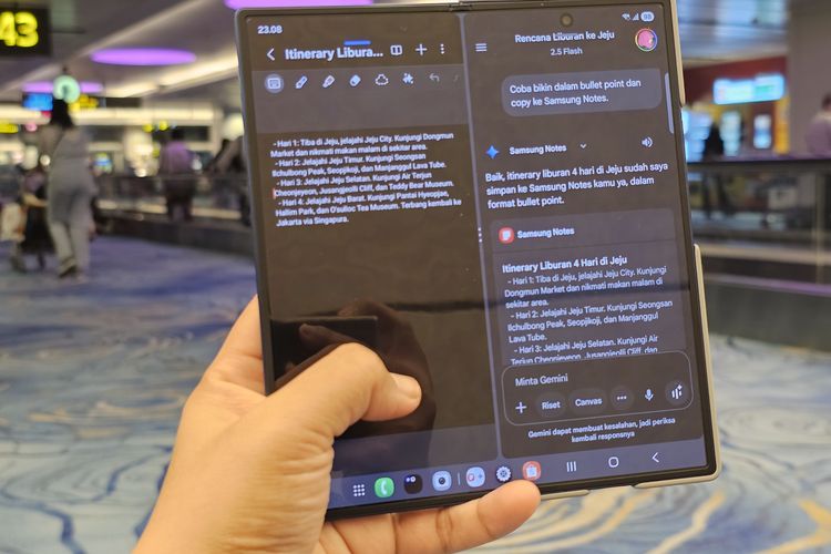 Samsung, Gemini AI, samsung z fold 7, Begini Cara Maksimalkan Gemini AI di Samsung Galaxy Z Fold 7 saat Liburan