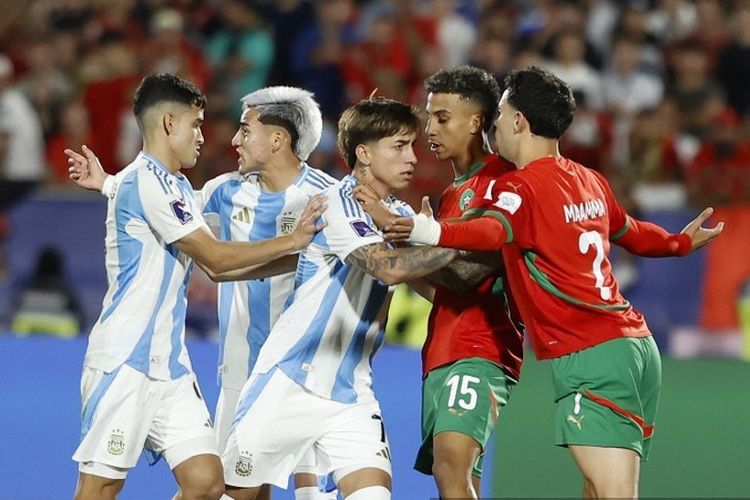 Timnas Argentina, Timnas Maroko, Piala Dunia U20 2025, Argentina vs Maroko, Hasil Final Piala Dunia U20 2025, Timnas Maroko Kalahkan Argentina 2-0