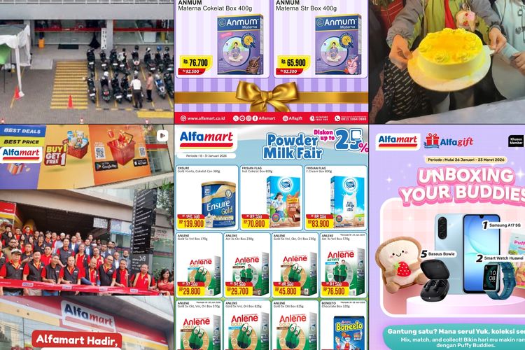 Alfamart, Promo Alfamart Hari Ini 28 Januari - 5 Februari 2026, Diskon Beragam Kebutuhan hingga 50 Persen, Alfamart - Diskon Promo Gantung Makanan &amp; Minuman, Alfamart - Diskon Minyak Goreng HEMAT, Alfamart - Promo GANTUNG Diskon Produk Pilihan, Alfamart - Diskon Promo Gantung Produk Rumah Tangga, Bayi, Kecantikan &amp; Kesehatan, Alfamart - Diskon hingga 33 persen Liquid Milk Fair, Alfamart - Diskon 50 persen untuk pengguna baru SPayLater, Alfamart - Diskon hingga 48 persen Snack Fair, Alfamart - Diskon Cemilan Harga Ceban, Alfamart - Tebus Murah Minuman Rp 2.500, Alfamart - Bonus A-Poin Member hingga 4.000, Alfamart - Diskon hingga 25 persen Promo Masak Praktis &amp; Hemat, Alfamart - Diskon hingga 50 persen Promo Kesehatan Tubuh, Alfamart - Diskon Promo Dunia Bunda &amp; Si Kecil, Alfamart - Diskon hingga 25 persen untuk Yogurt Fair, Alfamart - Diskon Biaya Admin Rp 2.500 Tiket ASDP