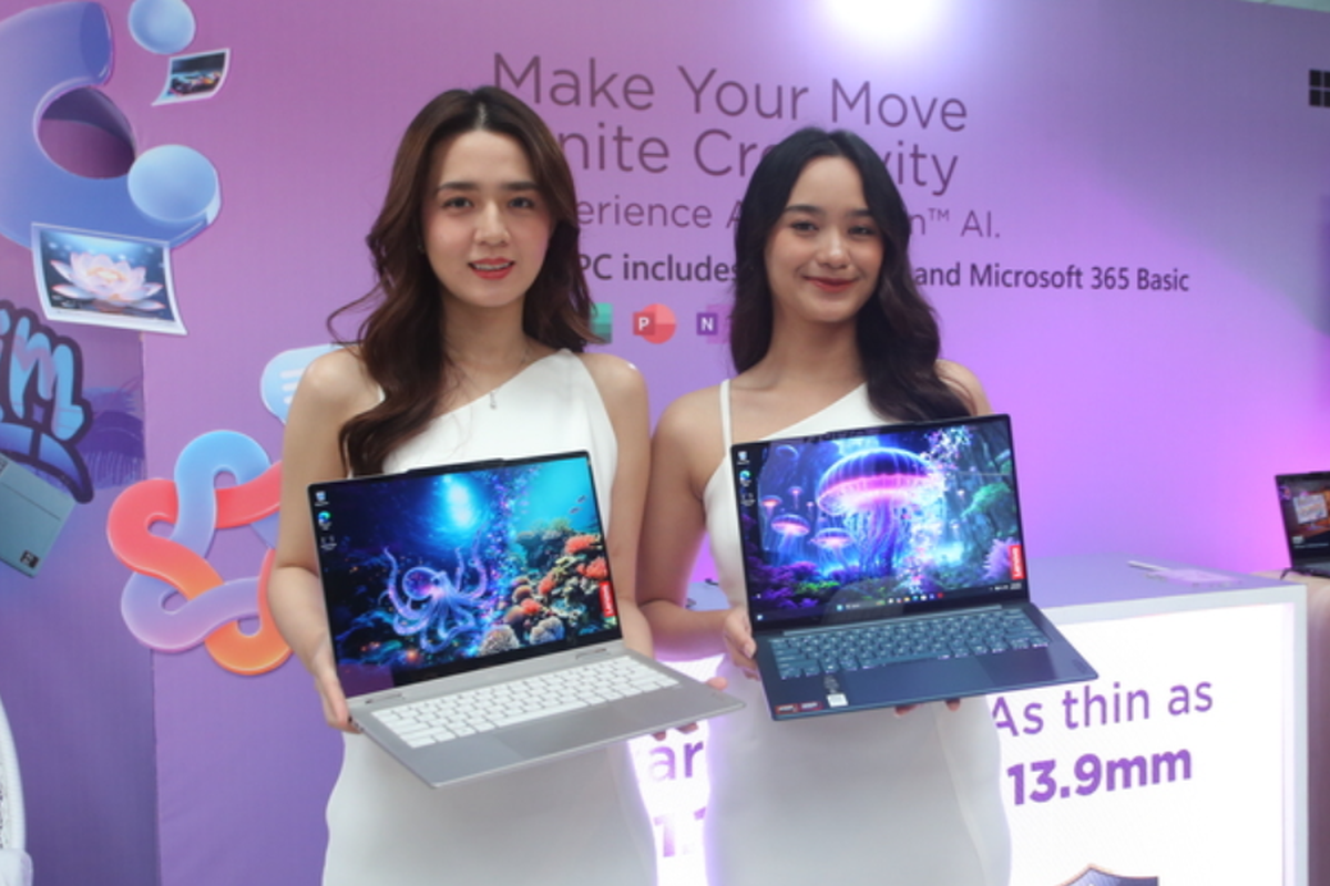 Lenovo, laptop, Copilot Plus PC, Laptop, Lenovo Rilis 5 Laptop Copilot Plus PC Baru di Indonesia, Pakai CPU AMD Ryzen AI, 1. Lenovo Yoga 7 2-in-1, 2. Lenovo Yoga Slim 7, 3. Lenovo IdeaPad Pro 5, 4. Lenovo IdeaPad 5 2-in-1, 5. Lenovo IdeaPad Slim 5