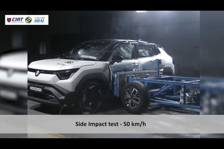 Suzuki, Bharat NCAP, mobil listrik, mobil listrik Suzuki, Suzuki e-Vitara, Calon Mobil Listrik Suzuki di Indonesia Kantongi 5 Bintang Tes Tabrak