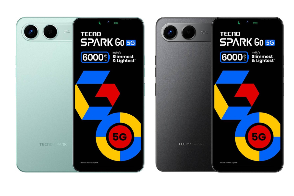 Tecno, Tecno Spark Go 5G, spesifikasi Tecno Spark Go, harga Tecno Spark Go, Tecno Spark Go 5G Resmi, HP Rp 1 Jutaan Layar 120 Hz dan Baterai 6.000 mAh