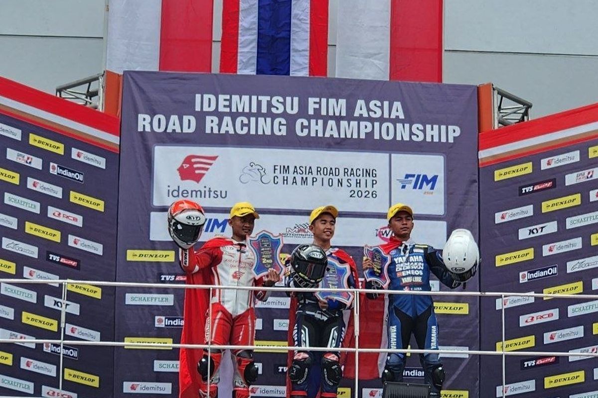 Rheza Danica Ahrens, AHRT, ARRC, Tim Balap Astra Honda Buka Musim ARRC dengan Podium di Sepang