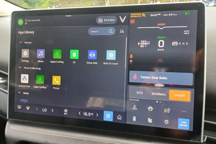 SUV listrik, VinFast, VinFast Indonesia, Impresi Awal Coba VinFast VF 7, Kabin Lapang