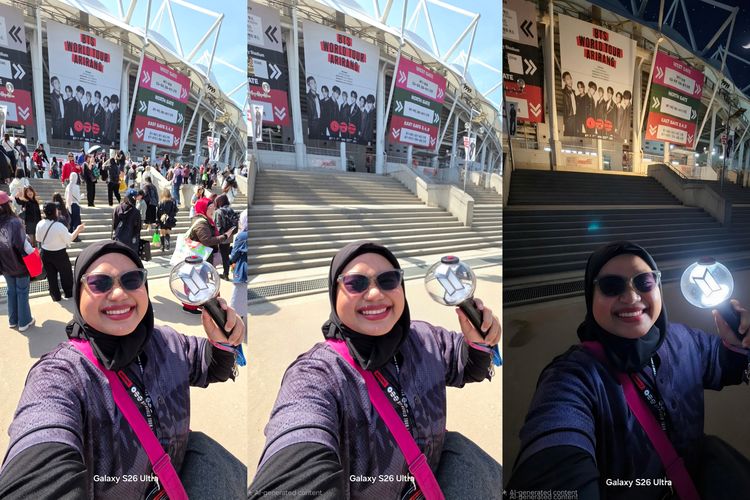 Galaxy AI, Galaxy S26, AI Eraser, konser, Galaxy S26 Ultra, Pakai Fitur AI Eraser Galaxy S26 Ultra di Konser BTS Arirang, Bisa 