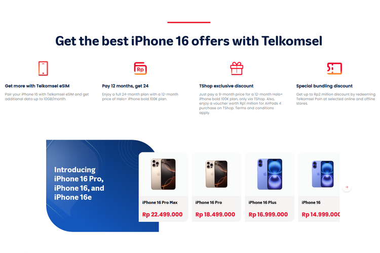 Telkomsel, Halo, iPhone 16, kuota internet, paket bundling, Halo Plus iPhone Bold, telkomsel, paket bundling iPhone Telkomsel, halo plus iphone bold, Telkomsel Rilis Paket Bundling iPhone 16, Rp 50.000 Kuota 58 GB