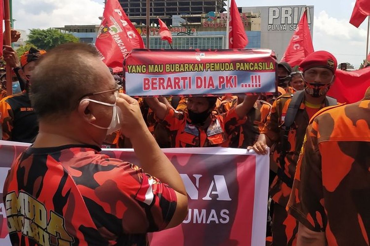 Pemuda Pancasila, seragam loreng, ormas, Ormas, Kemendagri, seragam TNI di pesta pernikahan, Beda Loreng, Beda Makna: Pemuda Pancasila Siap Ikuti Aturan Kemendagri tapi Pertahankan Identitas
