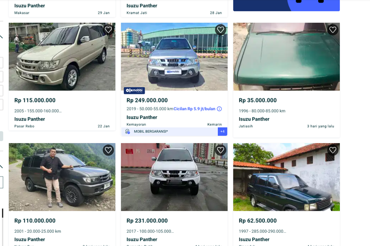 mobil bekas, Panther, Mobil, Isuzu, Sudah Disuntik Mati, Harga Isuzu Panther Bekas Tetap Stabil
