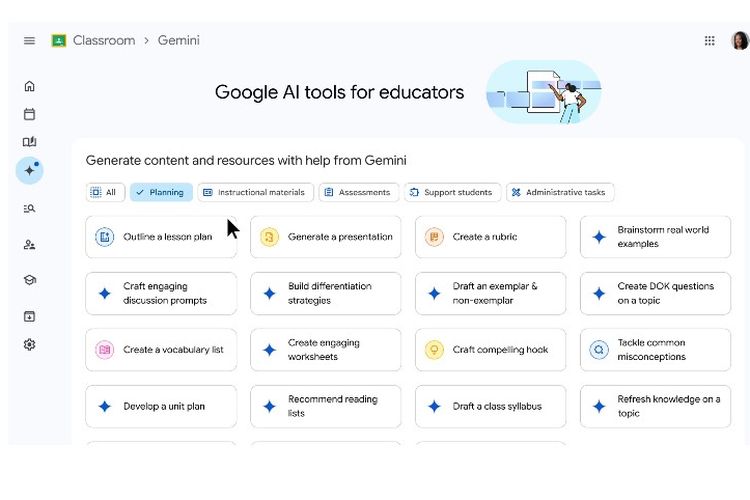 Google, Gemini, sekolah, Google for Education, gemini, Google For Education, Google Rilis Gemini dan 30 Fitur AI Khusus untuk Guru dan Siswa