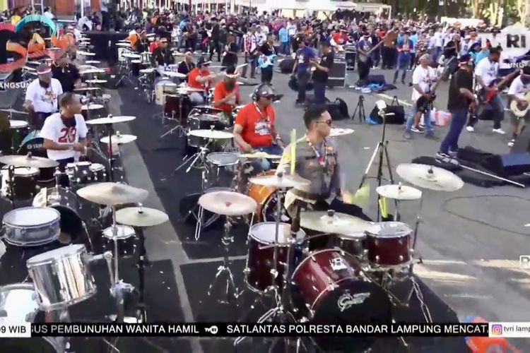 LAMPUNG, musisi, Lampung, Saburai Grand Jam, lampung, musik untuk harmoni, Saat Pesan Keberagaman Bersatu dalam Irama Musik 1.308 Musisi di Lampung