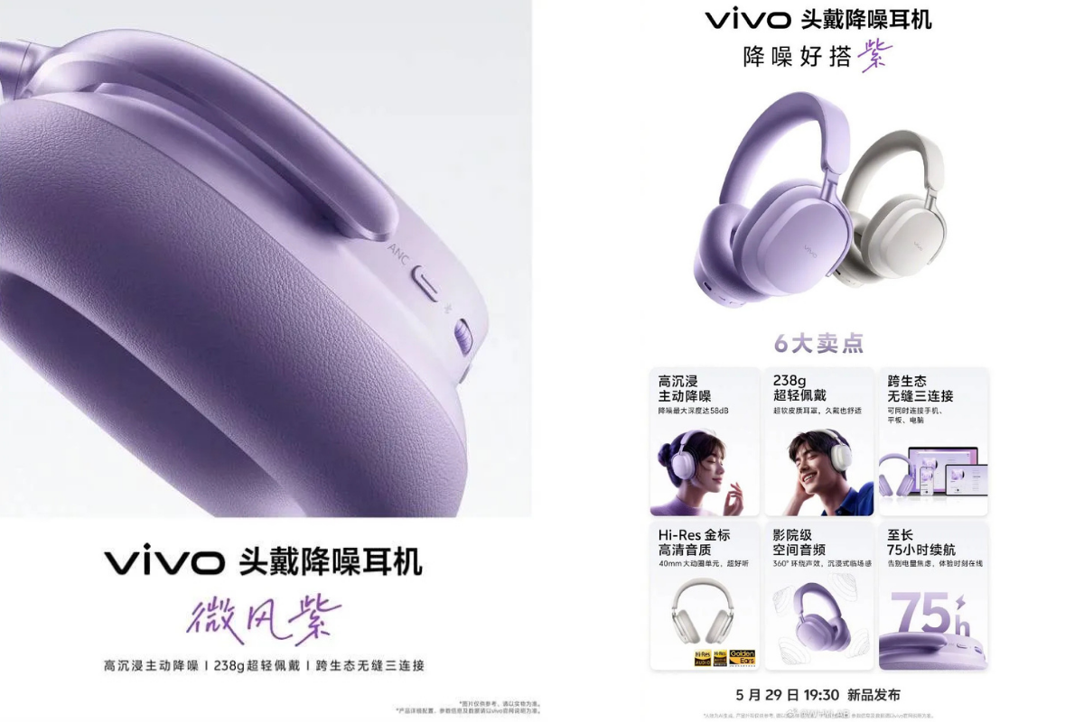 Vivo, Headphone Vivo Debut, Bisa Terhubung ke 3 Perangkat Sekaligus