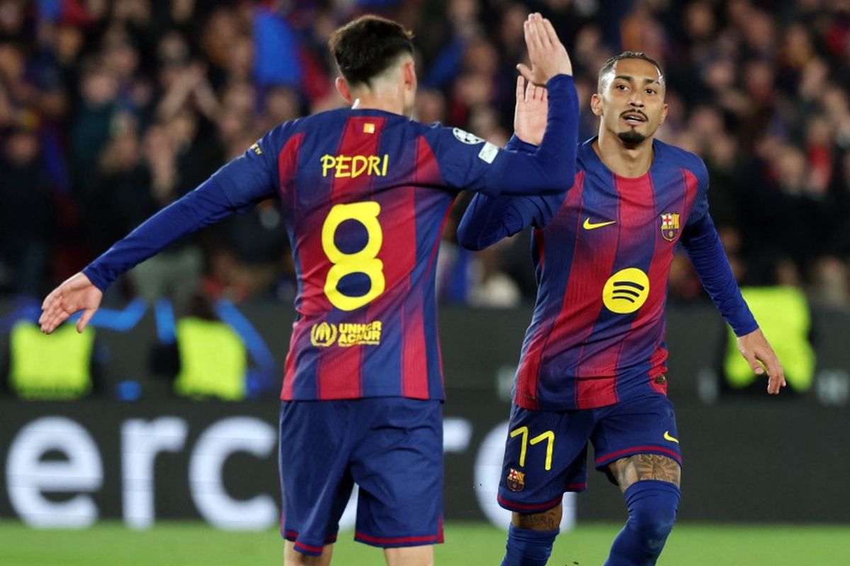 Barcelona, Atletico Madrid, Liga Champions, Raphinha Terancam Sanksi UEFA Usai Insiden Lawan Atletico