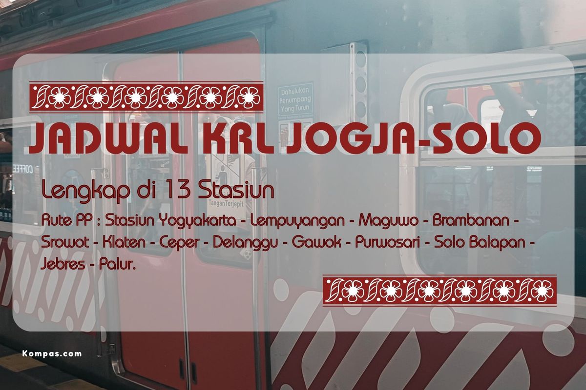 PT KAI, KRL Jogja-Solo, jadwal KRL Jogja-Solo, jadwal KRL, jadwal krl jogja palur hari ini, Jadwal KRL Jogja–Solo 24–30 Agustus 2025, Cek Jam Keberangkatan Lengkap, Tarif KRL Jogja–Solo, Jadwal KRL Jogja–Solo 24–30 Agustus 2025, Estimasi Waktu Tempuh, Tips Perjalanan dengan KRL Jogja–Solo