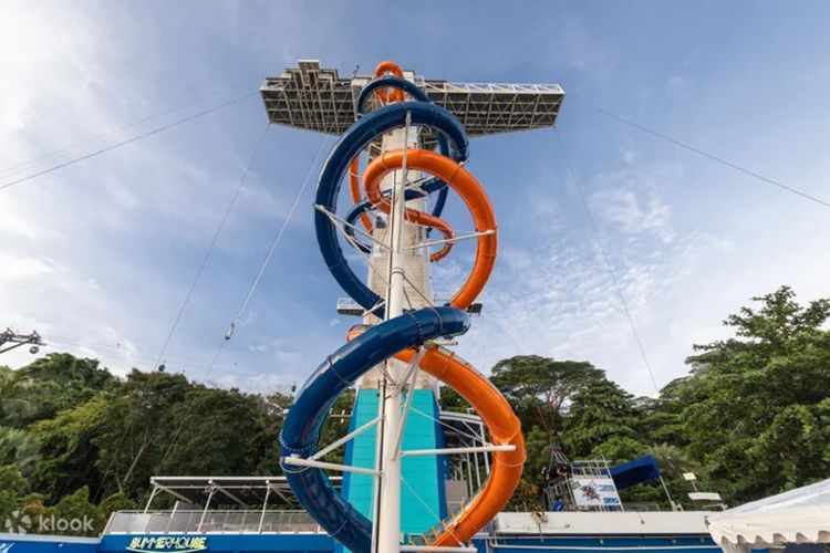 Skypark Sentosa, dry slide, Perosotan Tertinggi di Asia Tenggara Jadi Wahana Menantang Baru di Singapura
