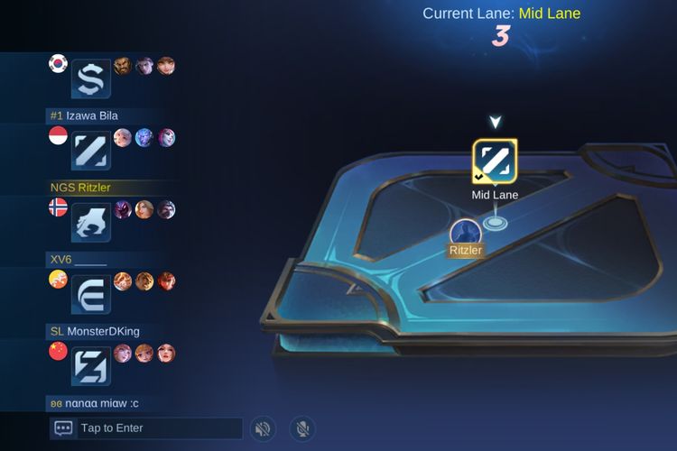 Moonton, Mobile Legends, Lane Matchmaking, Honor of Kings, honor of kings, Moonton Rilis Lane Matchmaking di Mobile Legends, Mirip Fitur Honor of Kings