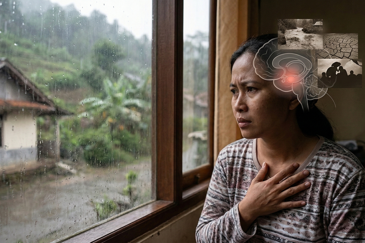 trauma masa lalu, Mengapa Jantung Berdebar Saat Mendengar Hujan atau Getaran? Ini Penjelasan Psikolog, Otak mengingat pengalaman yang menakutkan, Otak bereaksi sebelum logika bekerja, Tubuh masuk mode siaga, Reaksi ini merupakan hal yang wajar