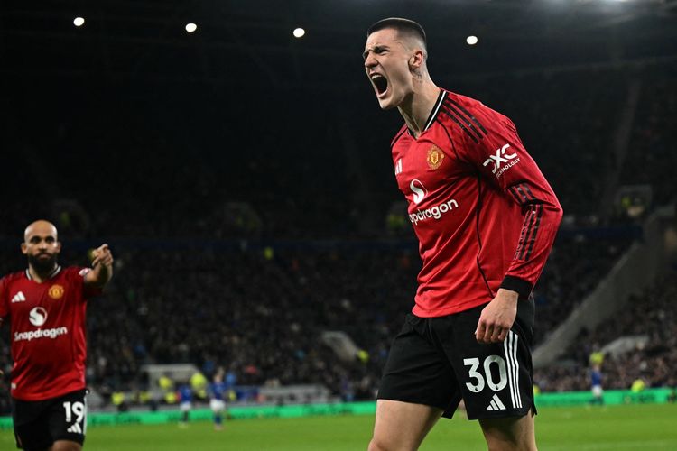 Benjamin Sesko, Manchester United, Michael Carrick, Everton, Konsisten Cetak Gol, Benjamin Sesko Buktikan Pantas Masuk Starting XI
