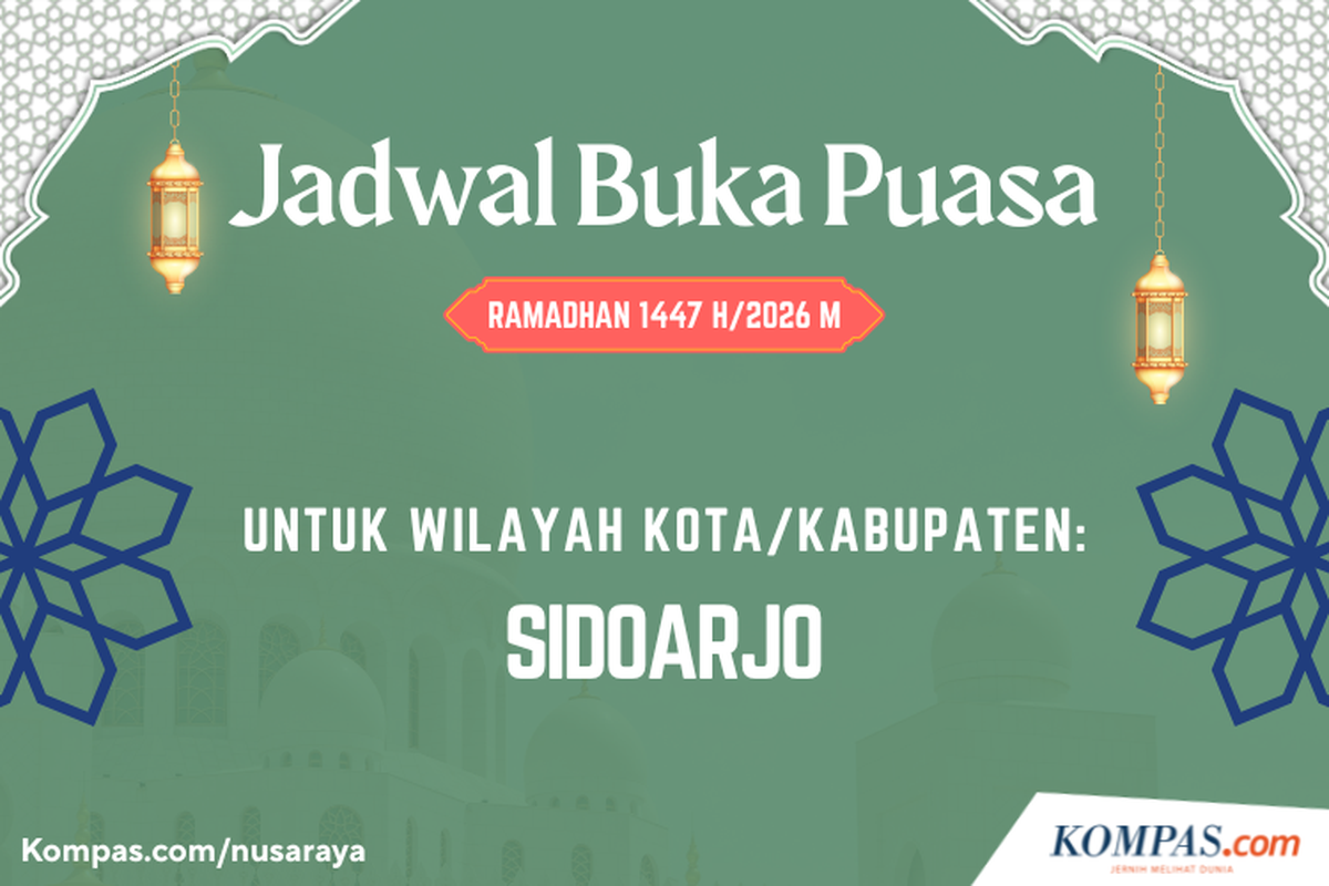 Ramadhan 2026, Jadwal Buka Puasa Sidoarjo Selama Ramadhan 2026 Versi Muhammadiyah