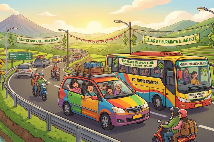 perjalanan mudik, Batas Aman Bawa Barang Saat Perjalanan Mudik, Tak Perlu Sampai Atap