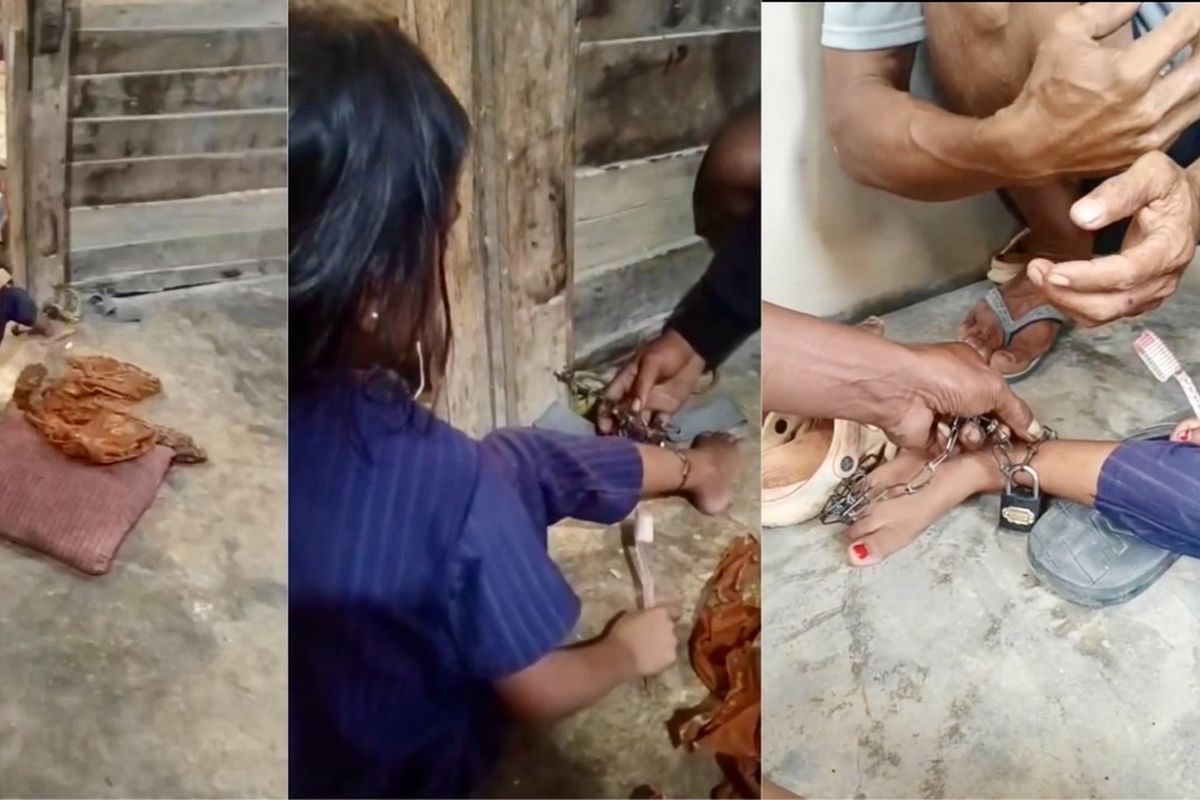 KDRT, Lampung, Mesuji, perlindungan anak, anak dirantai, anak dirantai ibu, anak dirantai di Mesuji, Bocah Perempuan 6 Tahun di Mesuji Dirantai Orangtua, Polisi: Bukan yang Pertama Kali Terjadi, Kronologi Bocah Dirantai Saat Tertidur, Pelaku Diamankan Polisi, Warga Curiga, Lapor Tokoh Masyarakat, Wagub Lampung Jihan Nurlela Kunjungi Korban
