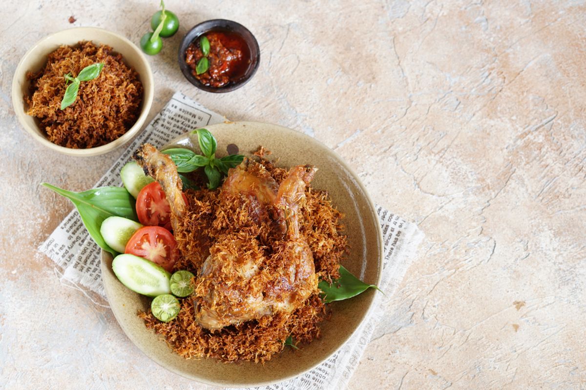 ayam serundeng kelapa, Cara Bikin Ayam Serundeng Kelapa Kering Tahan Lama, Pakai 1 Bahan Ini