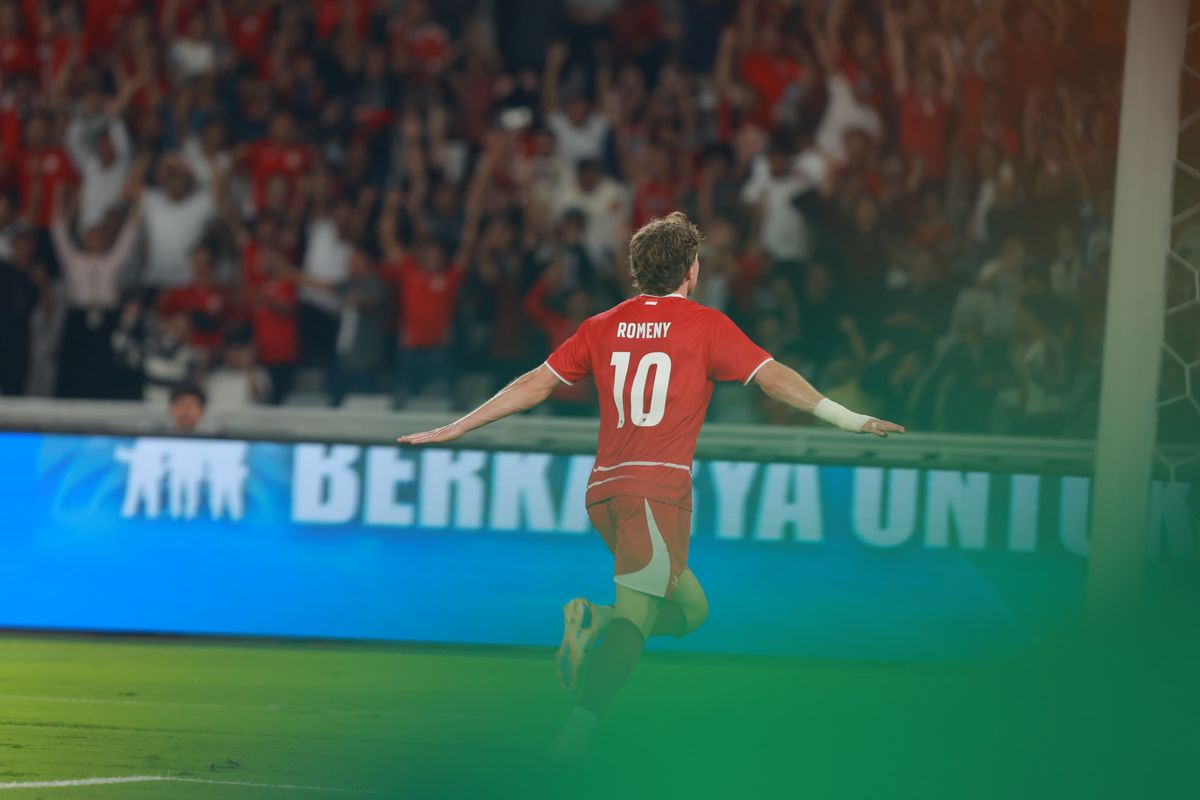 Timnas Indonesia, Mozambik, Timnas Indonesia vs Mozambik, Ole Romeny, Hasil HT Timnas Indonesia Vs Mozambik 1-0: Ole Romeny Pembeda